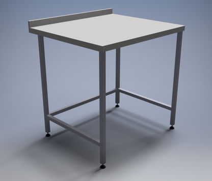 3D Autodesk Inventor model of a stainless steel kitchen table | Trivent Ltd UK