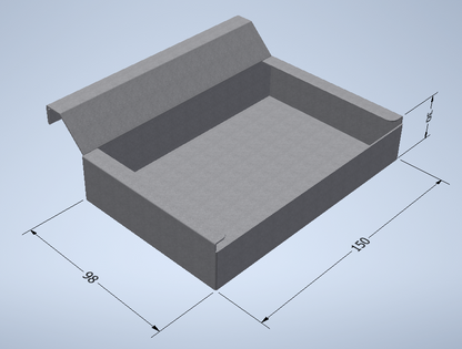 3D Inventor Image of a Kitchen Canopy Grease Box | Trivent Ltd UK