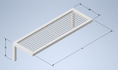 Autodesk Inventor 3D Model of Stainless Steel Pot Rack | Trivent Ltd UK